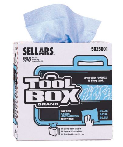 popup dispenser blue shop towels