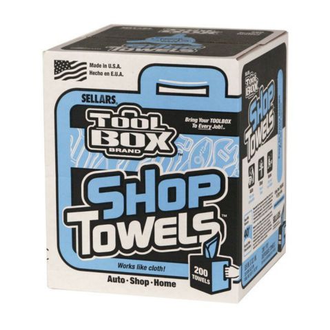Box 200 Count Blue Shop Towels