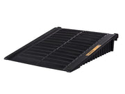 Ramp for drum storage building items ending in J, black, polyethylene - Outdoor Drum Storage