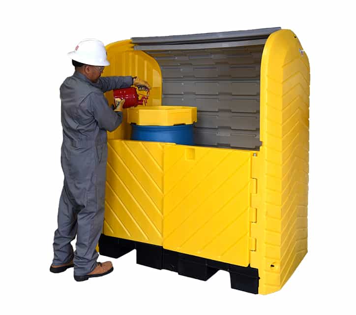2-Drum Outdoor Drum Storage no drain plug - manufacturer product image 1