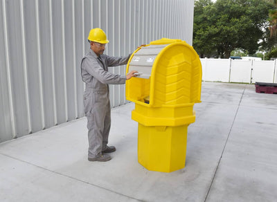 1-Drum Outdoor Drum Storage w/drain plug - manufacturer product image 1