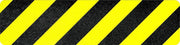 6-In Hazard Black/Yellow Non-Slip Tread, SINGLE TREAD - Safety Products