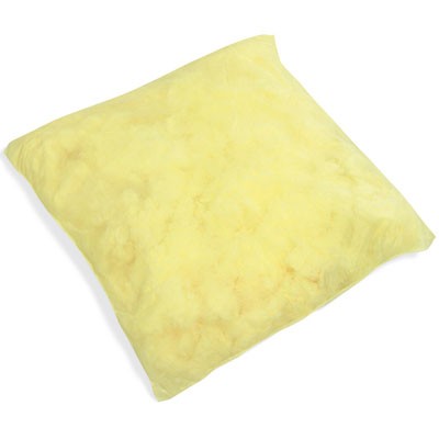 yellow hazmat chemical absorbent pillow