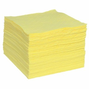 Absorbency Capacity 8.5 gal 4 x 4 Heavy Weight Brady SPC SRPH144 Spill Response Plus Chemical Absorbent Pads 