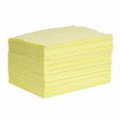 Hazmat Absorbent Pads, 15x19 in. Medium Weight 100/case