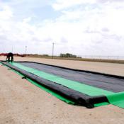 laying a berm track belt