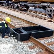 railroad track berm