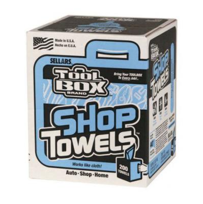 Red, Blue, Green & White Shop Towels in Bulk