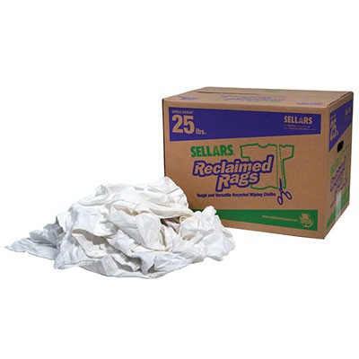 Affordable Wipers White Terry Towel Cleaning Wiping Rags Shop Towels & Cloths - 50 lbs Box