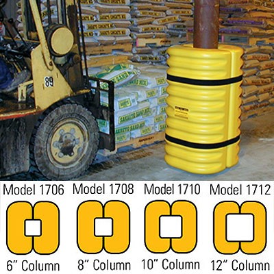 Column protector dimension options