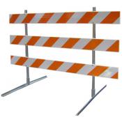 economy 10ft type III traffic barricade