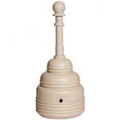4-Gal. Cigarette Butt Receptacle, Beige Poly