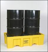 2-Drum Spill Control Pallet, Yellow