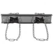 Wall Mount 2-Gas Cylinders Bracket with Chain A35268J