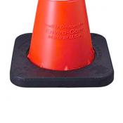 28in traffic cone rubber base