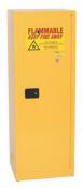 24-Gal Manual Door Yellow Flammables Cabinet