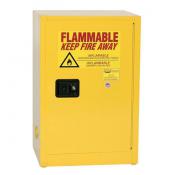 12-Gal Self-Closing Yellow Flammables Cabinet