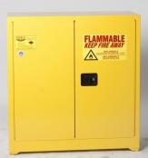 30-Gal Manual 2-Door Yellow Flammables Cabinet