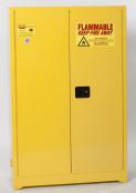 45-Gal Sliding Door Yellow Flammables Cabinet