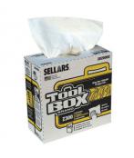 Interfold White Shop Towel Wipers Box, 1080 sheets/case