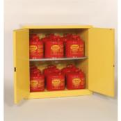 60-Gal Self-Closing 2-Door Yellow Flammables Cabinet