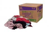 Colored Fleece Rags, 25lb-Box