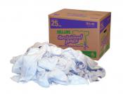 White Fleece Rags, 25lb-Box