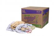 Colored Turkish/Terry Towel Rags, 50lb-Box