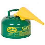 2 Gal Combustibles Safety Can WITH Funnel, Green