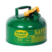 2 Gal Combustibles Safety Can NO Funnel, Green