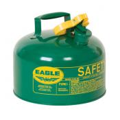 2.5 Gal Combustibles Safety Can NO Funnel, Green