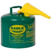5 Gal Combustibles Safety Can - WITH Funnel, Green
