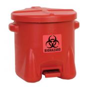 10 Gallon Biohazard Waste Container, Red A945BIOE