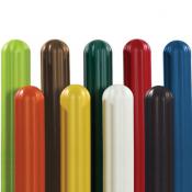 Bollard cover ribbed sleeves in 9 colors