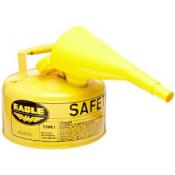 1 Gallon Diesel Fuel Container - WITH Funnel, Yellow
