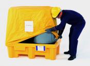 Cover for 2-Drum Spill Pallet, Yellow