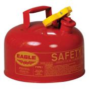 2-Gal Eagle Safety Gas Can for Flammables. NO Funnel, Red