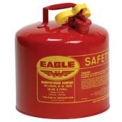 5-Gal Eagle Safety Gas Can for Flammables. NO Funnel, Red