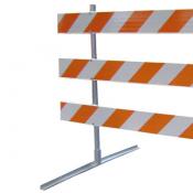 traffic barricade galvanized steel pre-punched upright