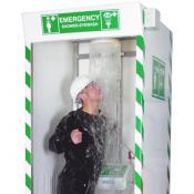 emergency shower and eyewash station cubicle