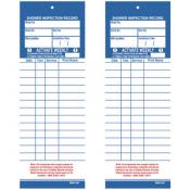 eyewash shower station service inspection record cards