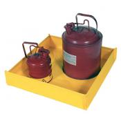 12in Flexible Utility Tray Yellow PVC, 1.5-Gal Capacity