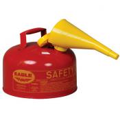 2-Gal Eagle Safety Gas Can for Flammables WITH Funnel, Red