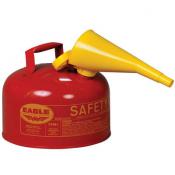 2.5 Gal - Eagle Safety Gas Can - Flammables - WITH Funnel, Red