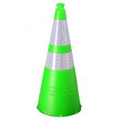 28in green traffic cone stem