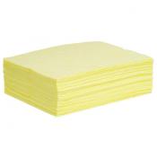 Hazmat chemical absorbent pads medium weight AYPB50MS