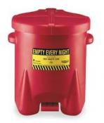 6-Gallon Oily Waste Can, Red