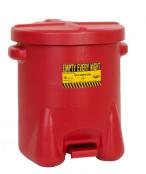 14-Gallon Oily Waste Can, Red