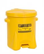 6 Gallon Oily Waste Can, Yellow