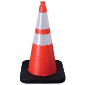 28in orange polyethylene traffic cone A16028-NSWB-7V